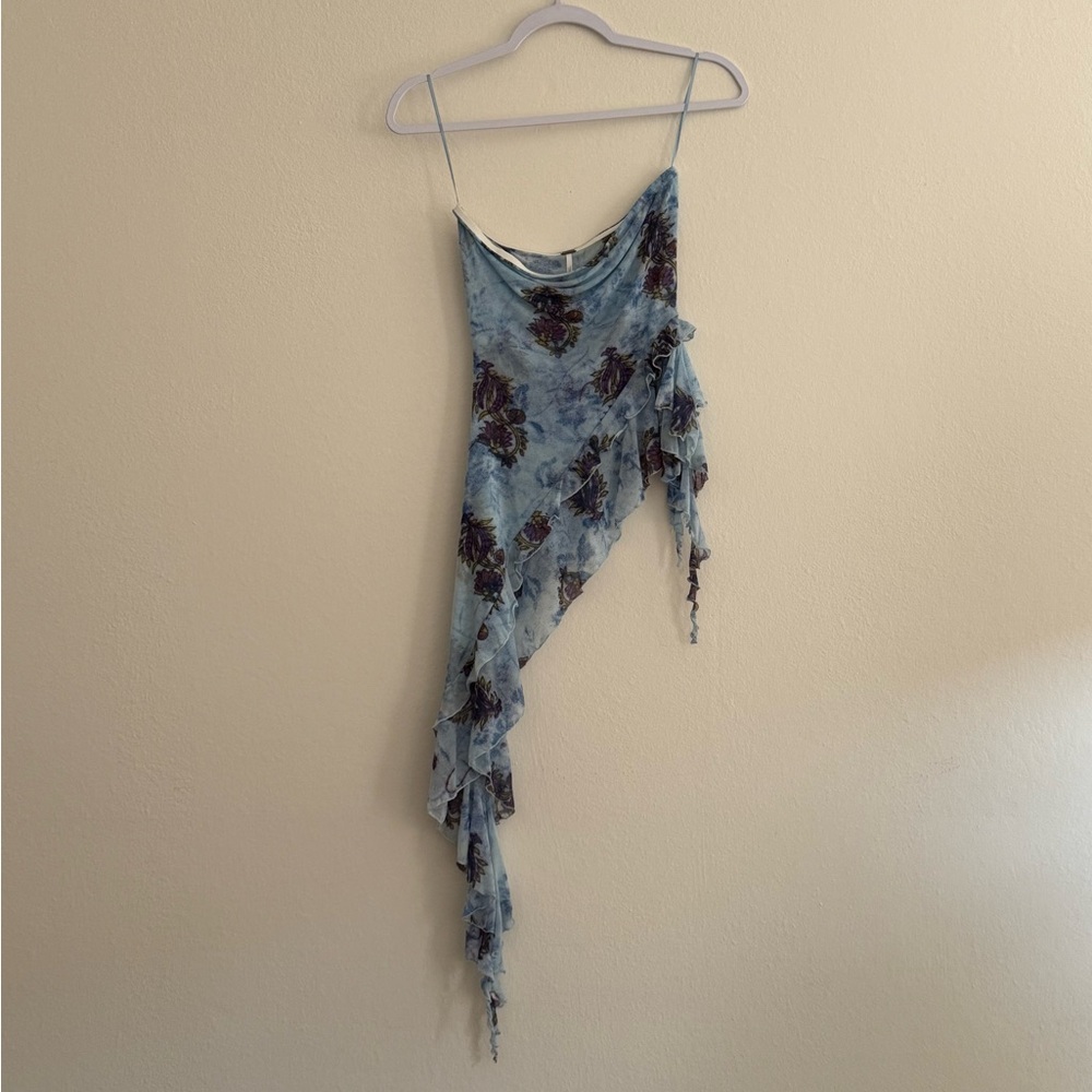 Free People Taylor Asymmetrical Tube Top - Picture 3 of 9